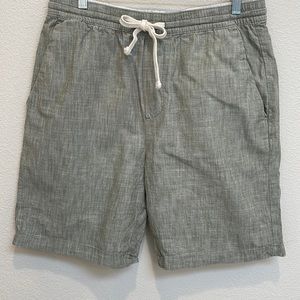 Grey linen shorts